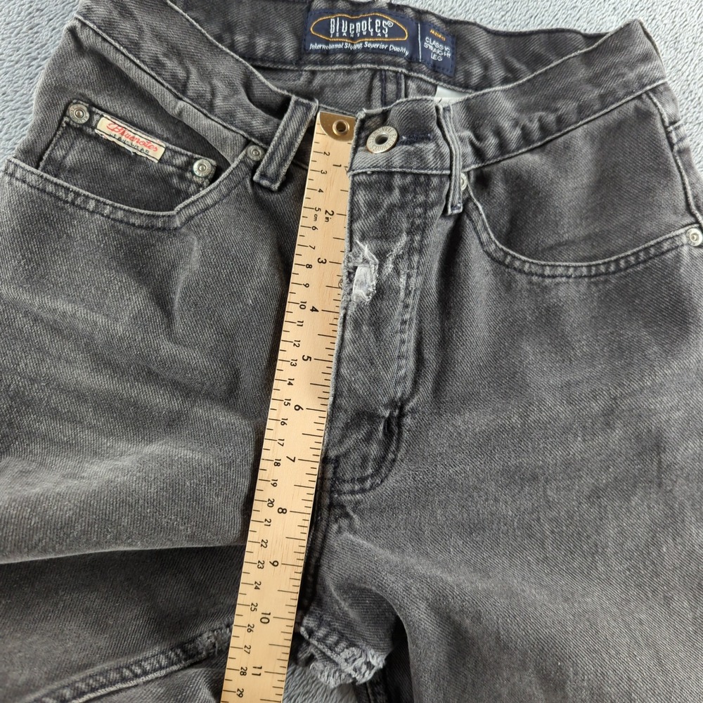 Vintage Y2K Bluenotes Jeans 29 (Fits 26x30) Black Faded Grunge Skater Hip Hop - Picture 8 of 14